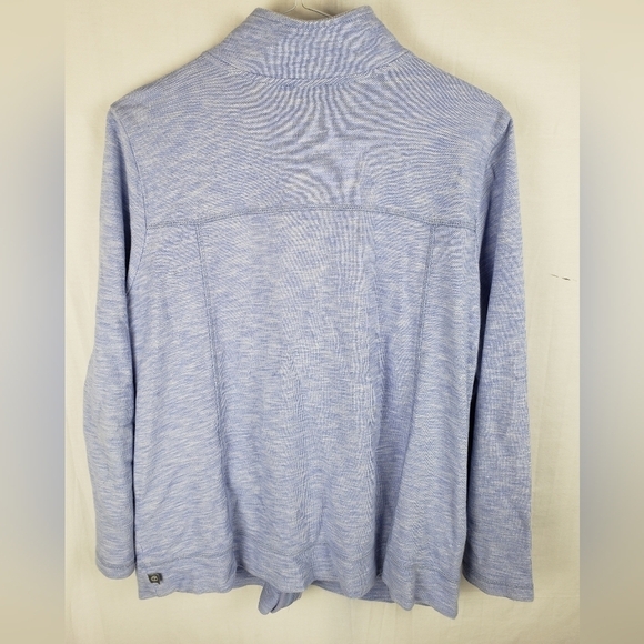 T by Talbot's Blue Long Sleeve Full Zip Lightweight Jacket Sz 1XP - Picture 5 of 9
